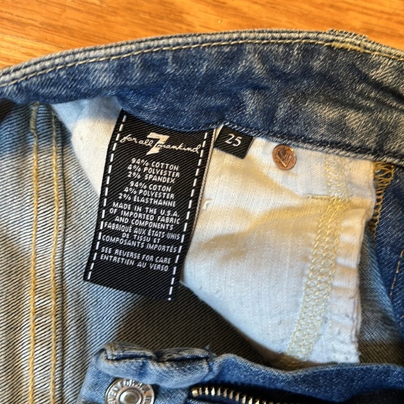 7 for all mankind jeans. Worn once! Lots of stretch! - Picture 5 of 10